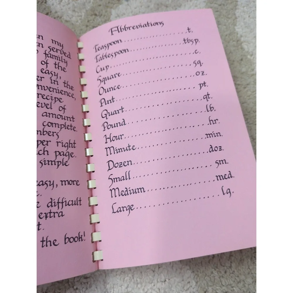 Vtg Spiral Bound Cookbook‎ Mary E. List I Love To Cook 1989 NC